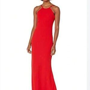 Red Calvin Klein Maxi Dress